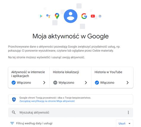 moja aktywność google|Zarządzanie danymi Google na stronie Moja aktywność.